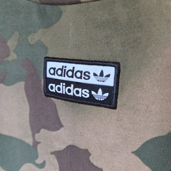 EUC ADIDAS MOCK NECK CAMO BODYCON T SHIRT DRESS SIZE M - Picture 10 of 15